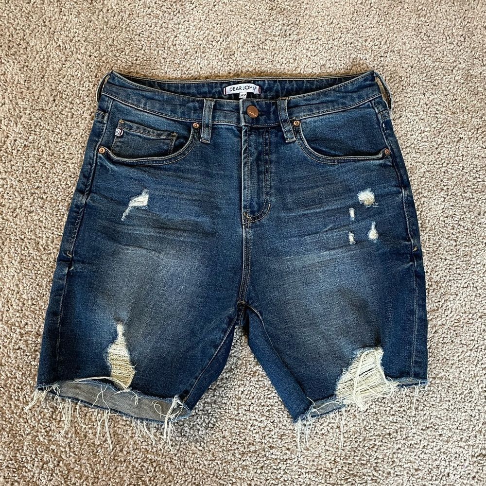 Dear John Distressed Denim Shorts